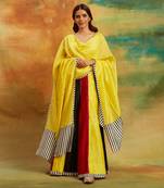 Multicolor Zebra Lehanga Set