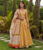 Yellow Gurdhel Lehenga Set