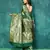 Elora silk blend banarasi woven designer saree for women (green)