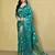 Elora silk blend banarasi woven designer saree for women (c green)