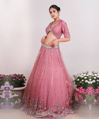 Punch Pink Ahyana Lehenga Set 2