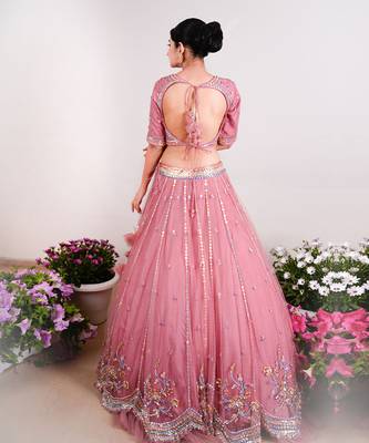 Punch Pink Ahyana Lehenga Set 3