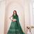 BOTTLE GREEN LEHENGA SET