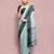 Elora cotton linen plain bollywood designer saree for women (c green)