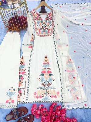 Designer Party Wear Look Top, Plazzo & Dupatta Set 6