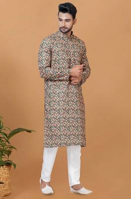 Digital Print Cotton Kurta Set 2