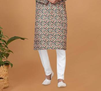 Digital Print Cotton Kurta Set 3