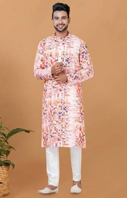 Digital Print Cotton Kurta Set 1