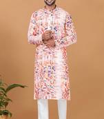 Digital Print Cotton Kurta Set