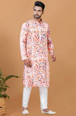 Digital Print Cotton Kurta Set 2