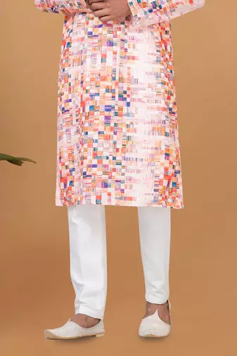 Digital Print Cotton Kurta Set