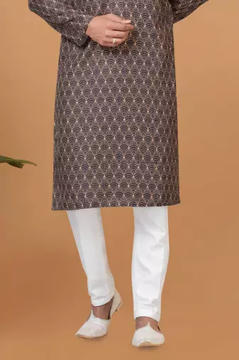 Digital Print Cotton Kurta Set