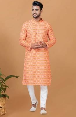 Digital Print Cotton Kurta Set 1