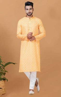 Digital Print Cotton Kurta Set 1
