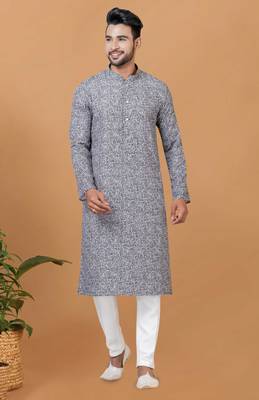 Digital Print Cotton Kurta Set 1