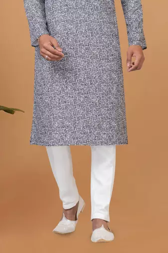 Digital Print Cotton Kurta Set