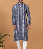 Digital Print Cotton Kurta Set