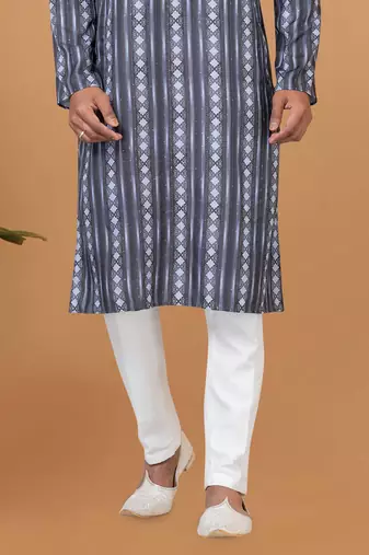 Digital Print Cotton Kurta Set
