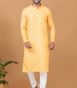 Digital Print Cotton Kurta Set