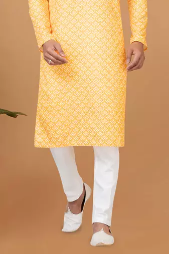 Digital Print Cotton Kurta Set