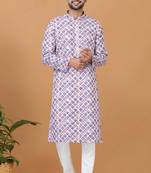 Digital Print Cotton Kurta Set