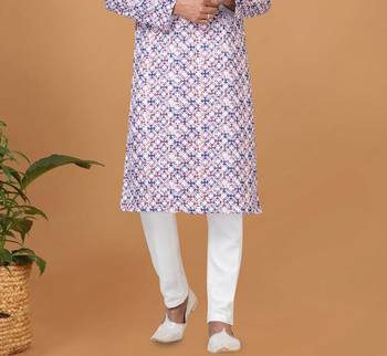 Digital Print Cotton Kurta Set 3