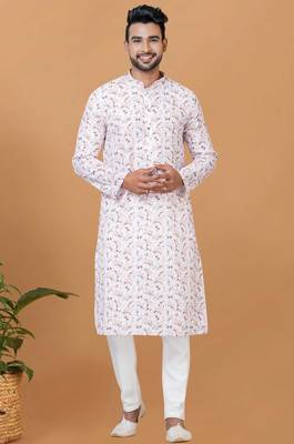 Digital Print Cotton Kurta Set 1