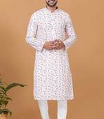 Digital Print Cotton Kurta Set
