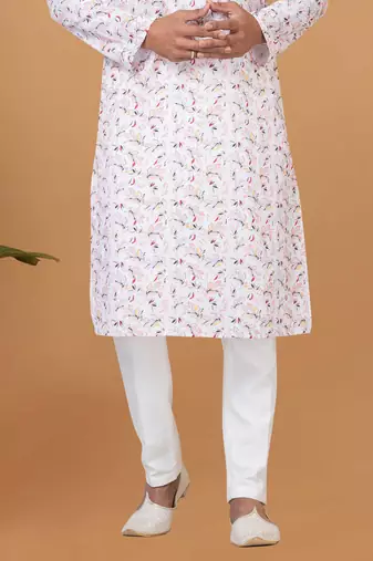 Digital Print Cotton Kurta Set