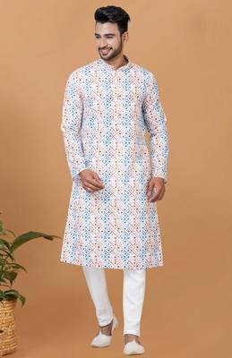 Digital Print Cotton Kurta Set 1