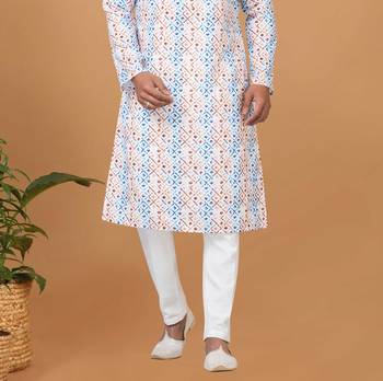 Digital Print Cotton Kurta Set 3