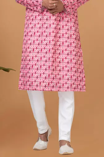 Digital Print Cotton Kurta Set