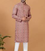 Digital Print Cotton Kurta Set