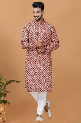 Digital Print Cotton Kurta Set 2