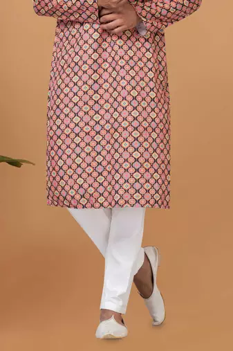 Digital Print Cotton Kurta Set