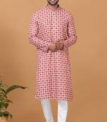 Digital Print Cotton Kurta Set