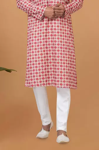 Digital Print Cotton Kurta Set