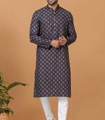 Digital Print Cotton Kurta Set