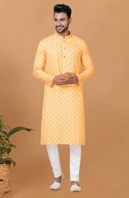 Digital Print Cotton Kurta Set 1
