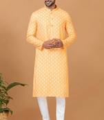 Digital Print Cotton Kurta Set