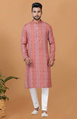 Digital Print Cotton Kurta Set 1