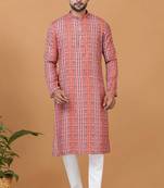 Digital Print Cotton Kurta Set