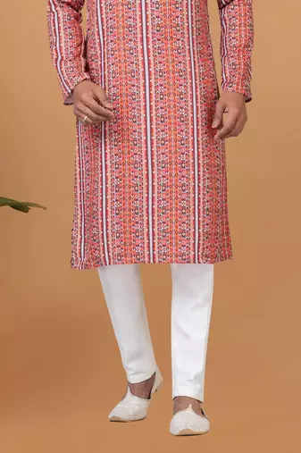 Digital Print Cotton Kurta Set