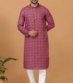 Digital Print Cotton Kurta Set