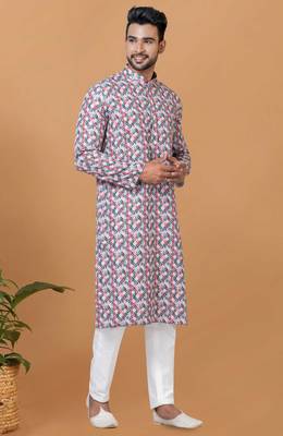 Digital Print Cotton Kurta Set 2