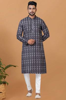 Digital Print Cotton Kurta Set 1