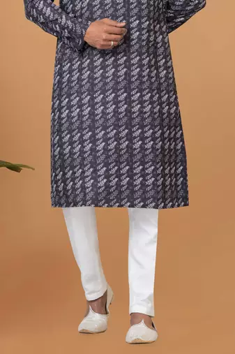 Digital Print Cotton Kurta Set
