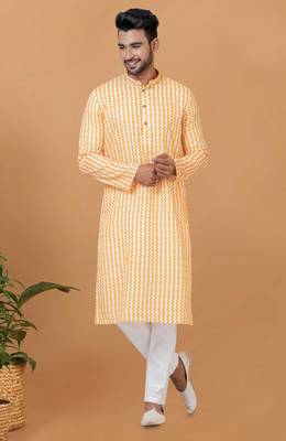Digital Print Cotton Kurta Set 1