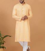 Digital Print Cotton Kurta Set