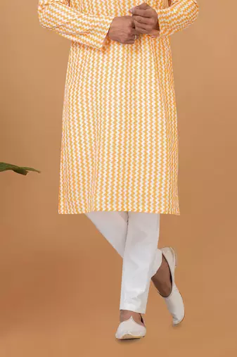Digital Print Cotton Kurta Set